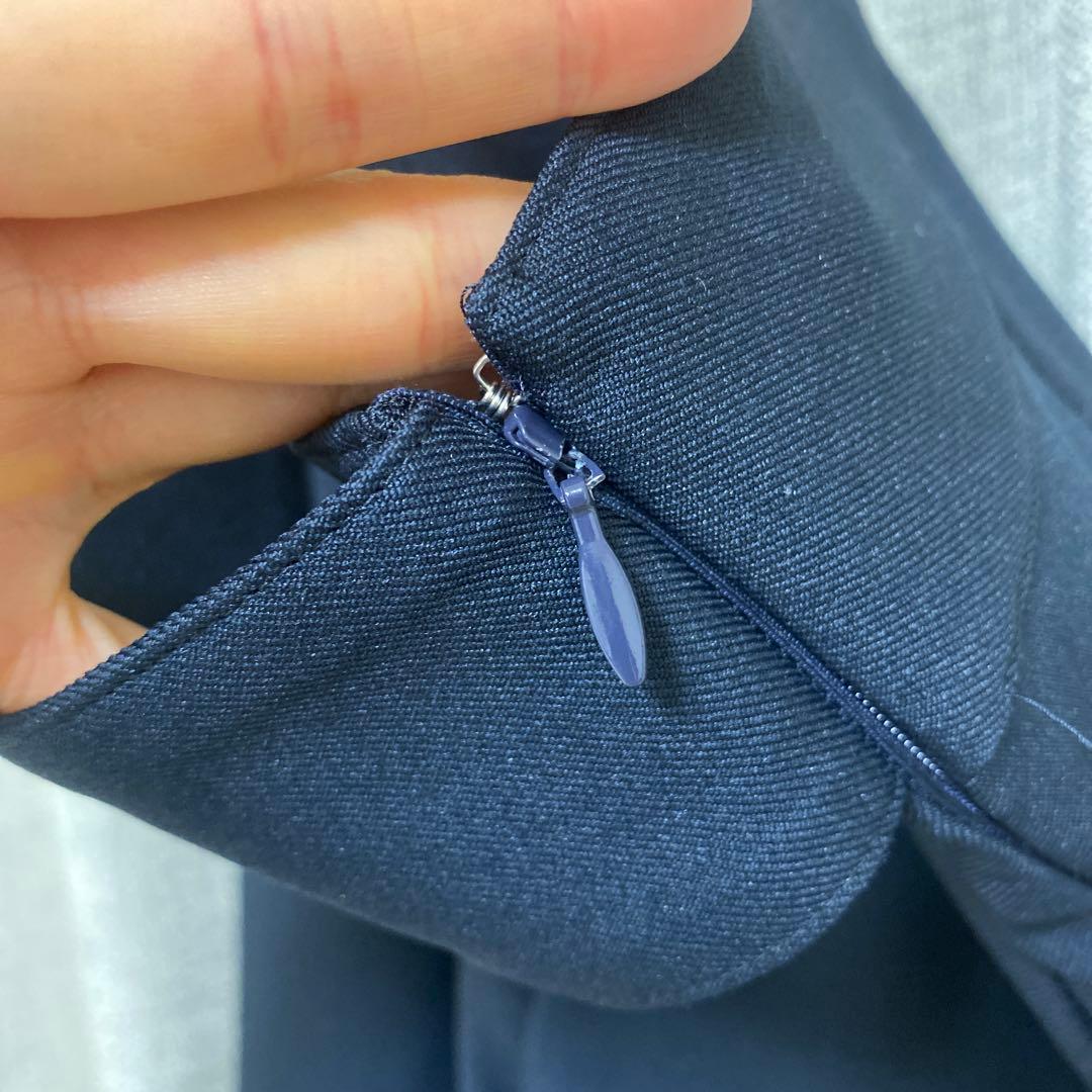 OHGA ハイウエストパンツ　ネイビー