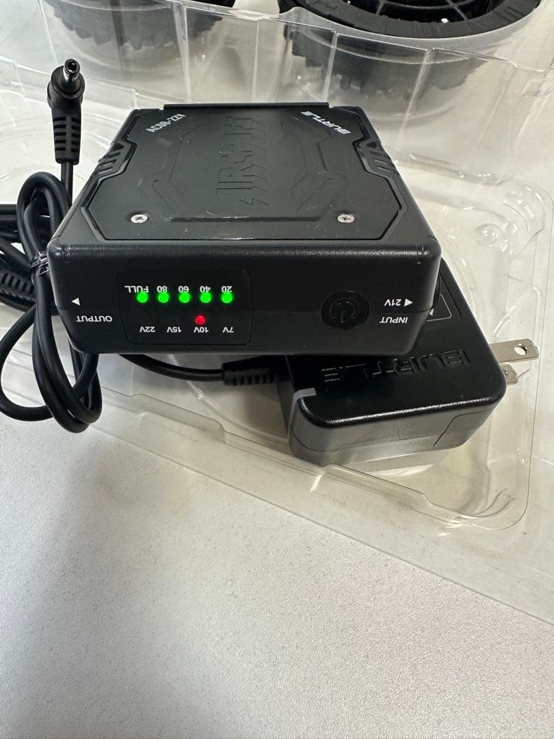 バートル　エアークラフト22vセット　空調服専用　黒