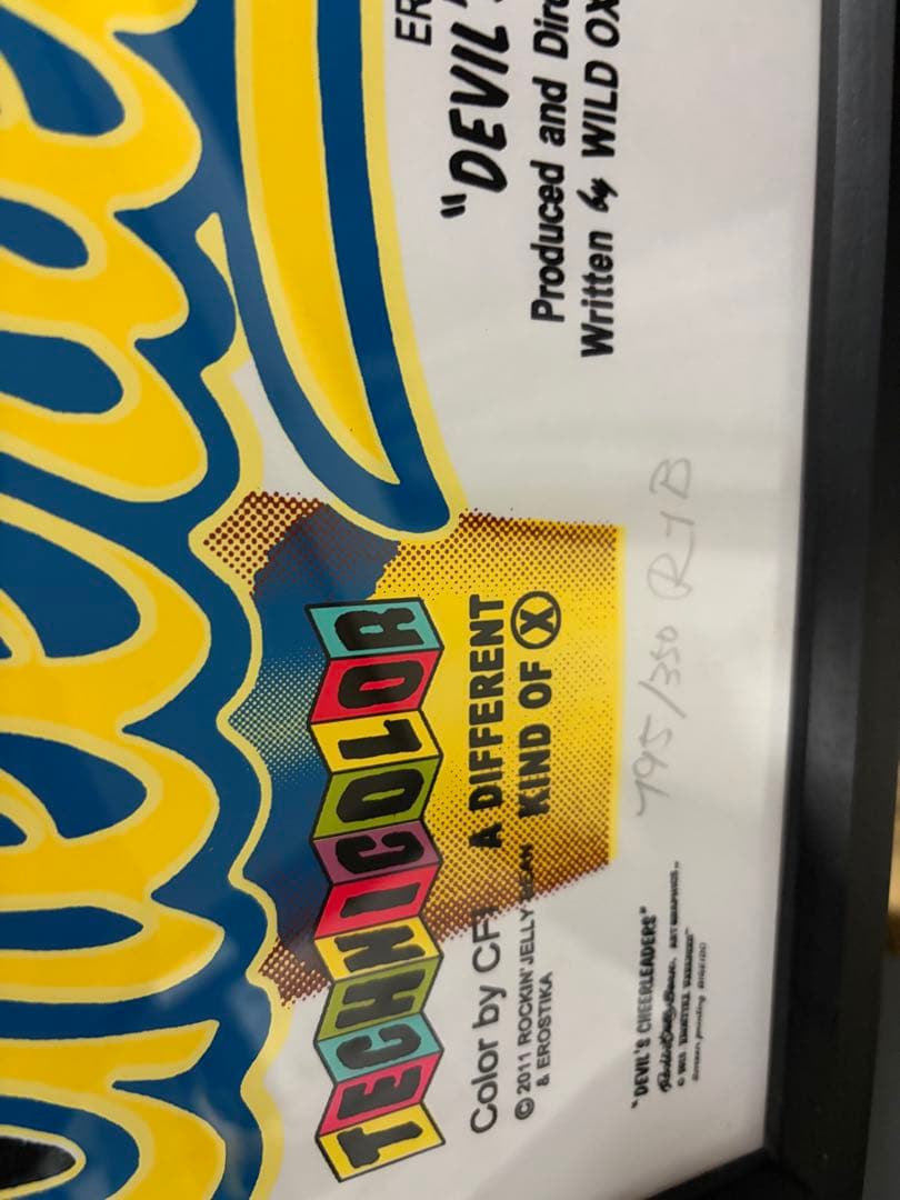 ロッキンジェリービーン デビルチアリーダー　シルクスクリーンポスター