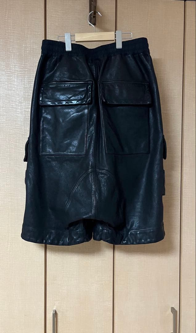 A.F ARTEFACT エーエフ アーティファクト レザー ハーフカーゴパンツ