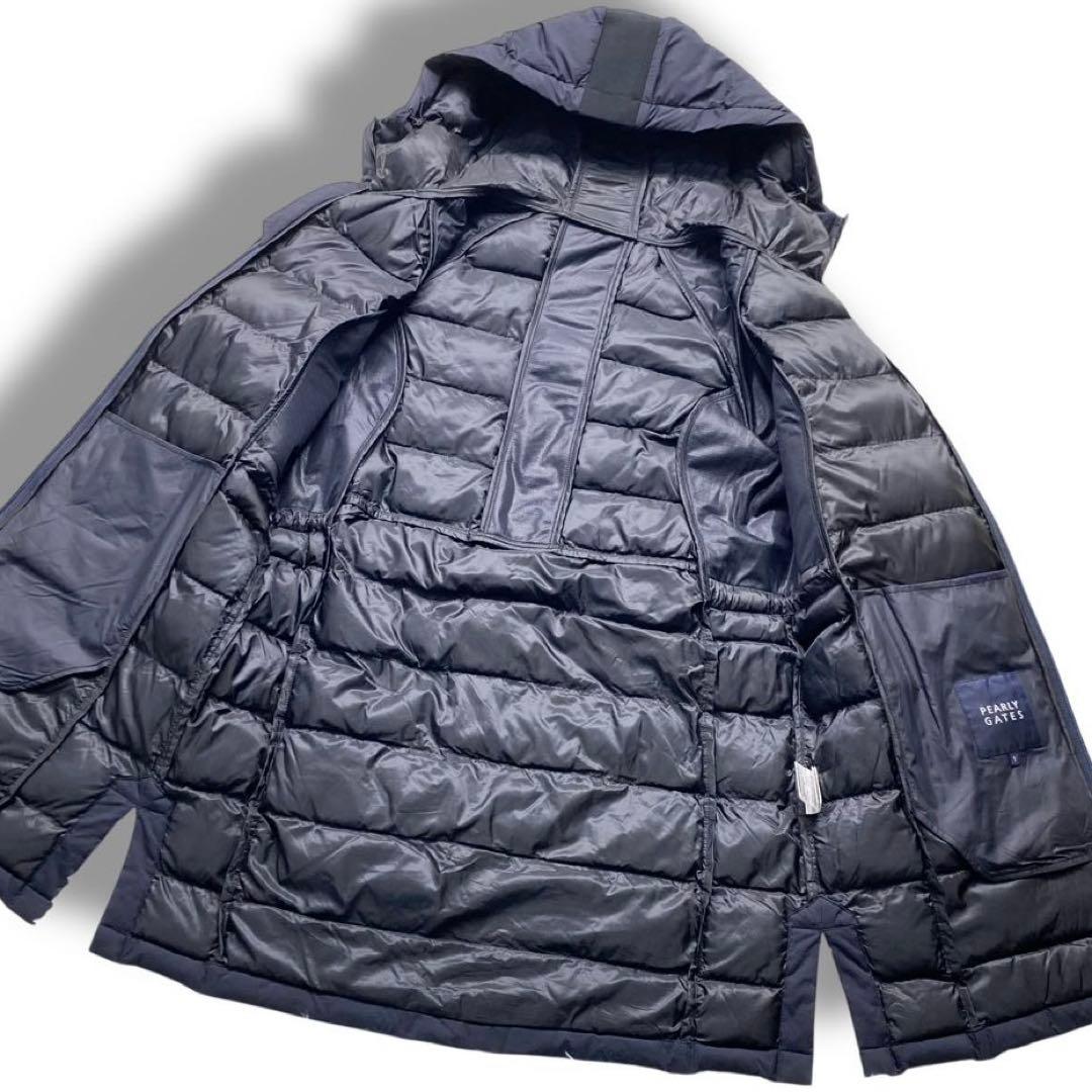 【美品】PEARLY GATES ロゴ ダウン アウター 中綿 ゴルフウェア