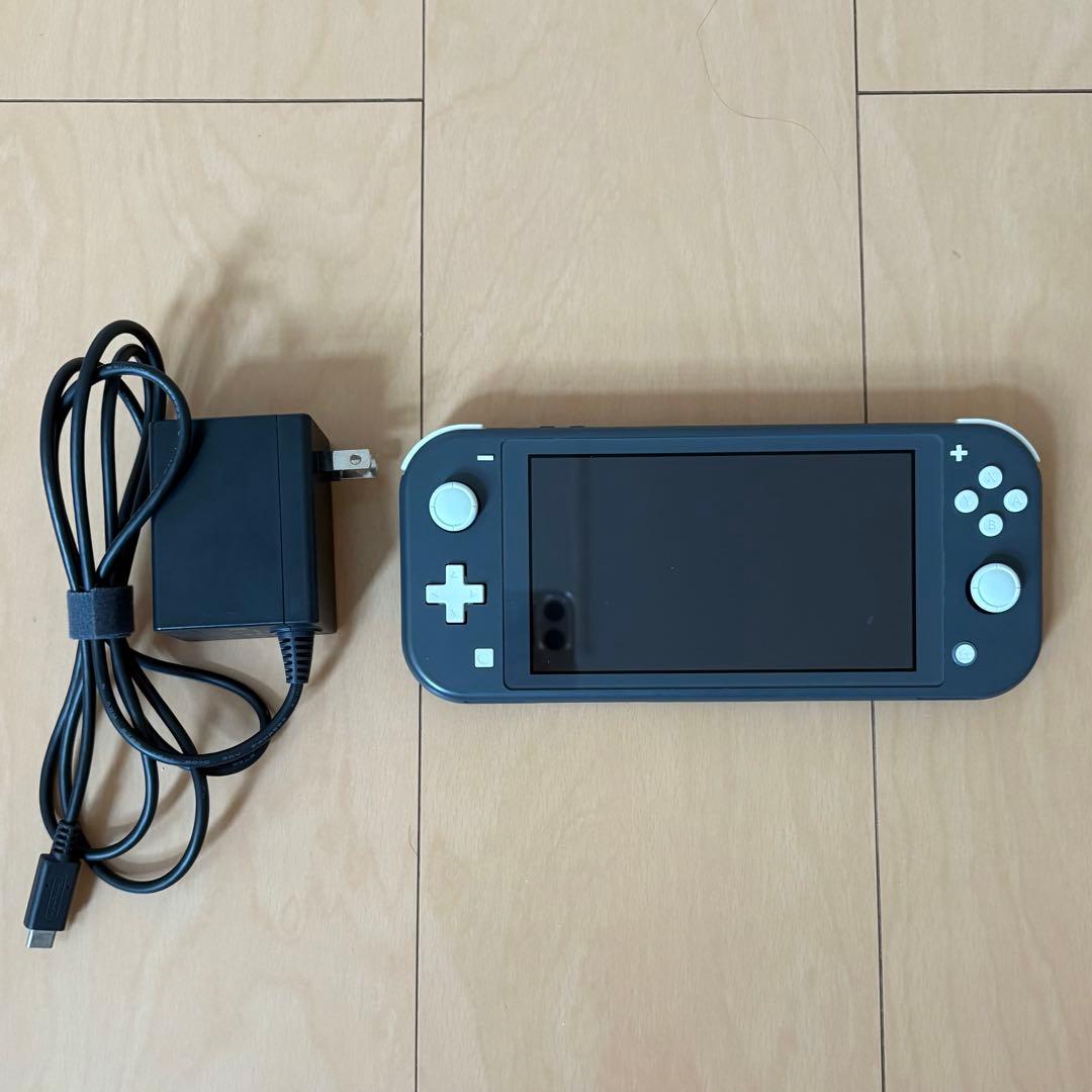 Nintendo Switch Lite グレー 本体 ジャンク品 充電器付き
