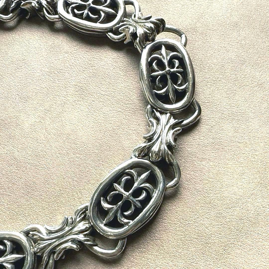 A&G エーアンドジー シルバー ウォレットチェーン クロスモチーフ