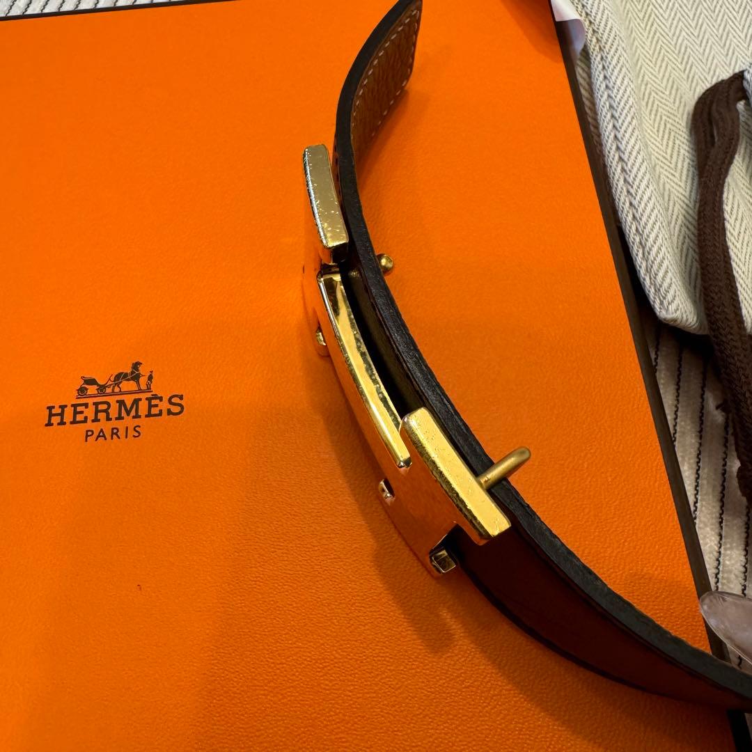 HERMES ベルト 70cm32mm コンスタンス　リバーシブル　H型バックル