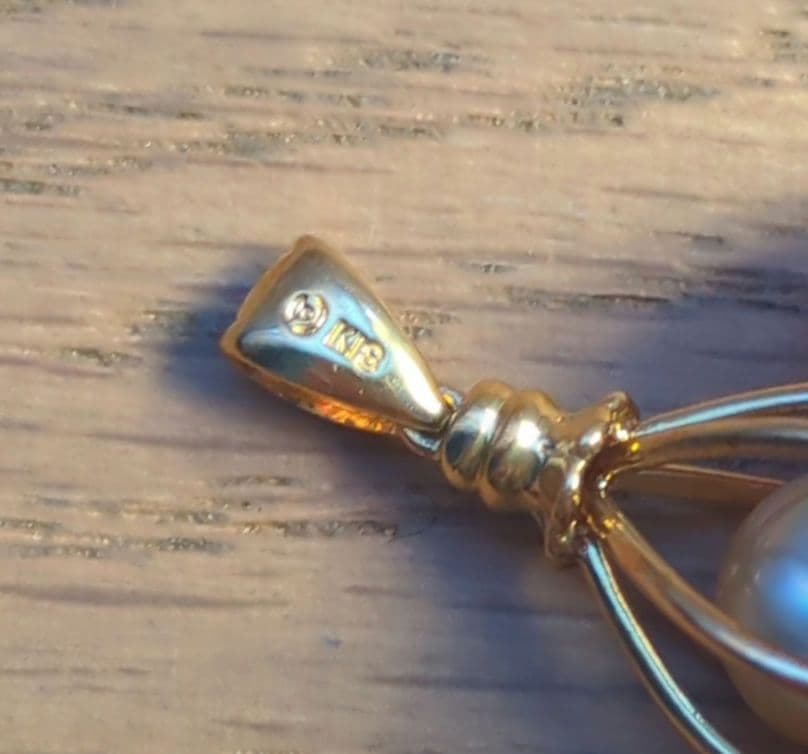 K18 真珠 ペンダント