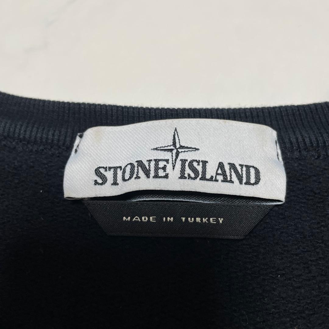 STONE  コットン　クルーネック　トレーナー　ブラック　XL