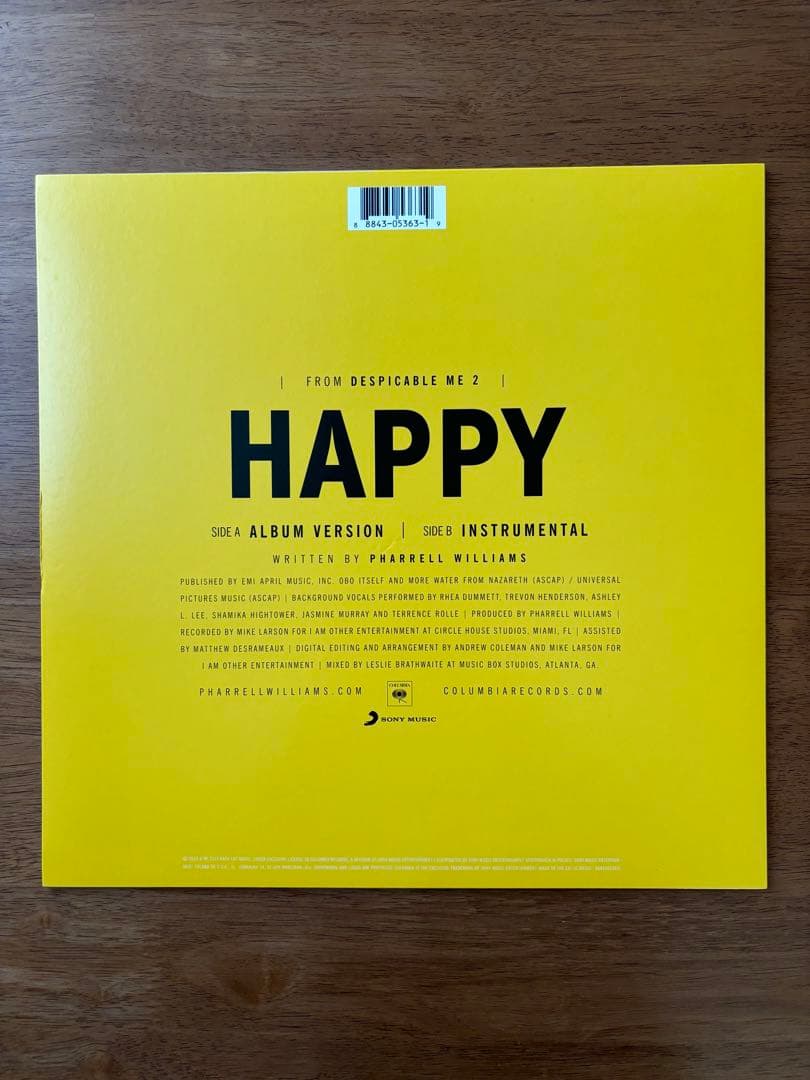 洋楽 HAPPY / PHARREL WILLIAMS LP