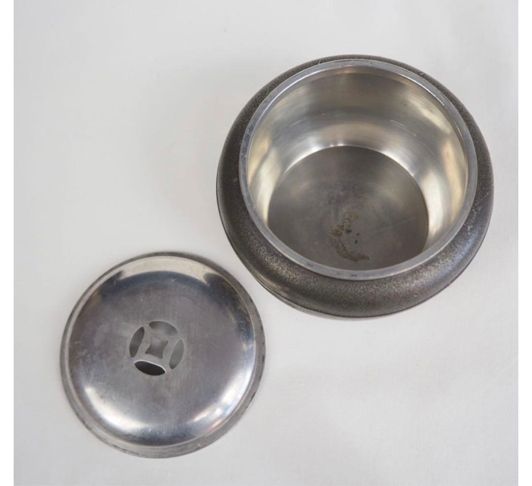 楽一番公式アカウント74送料無料　間村自造 古錫 蘭竹菊梅四君子建水煎茶器