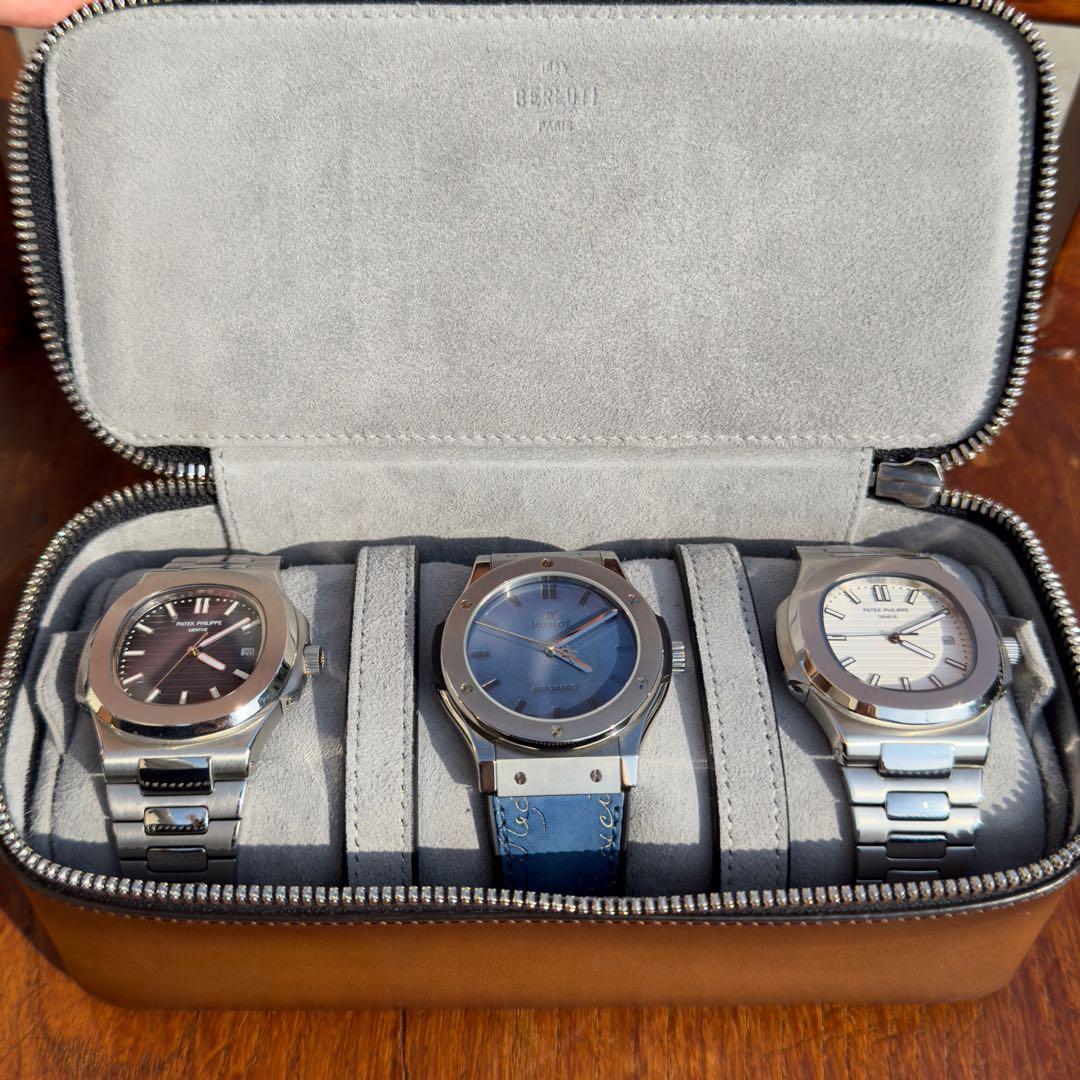 新品同様 定価29万 ベルルッティ カリグラフィースクリットレザーウォッチケース