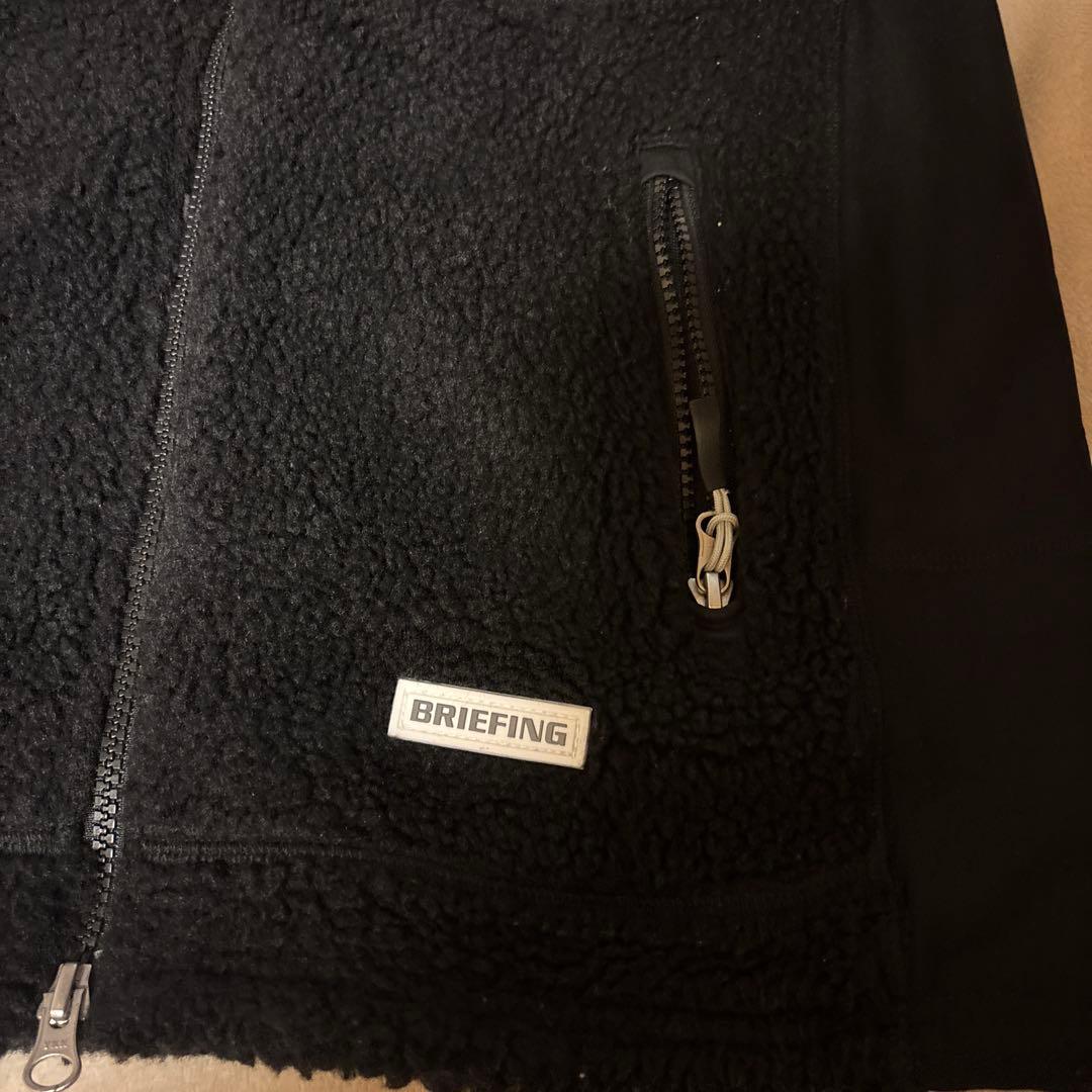 BRIEFING ブラック フリースベスト