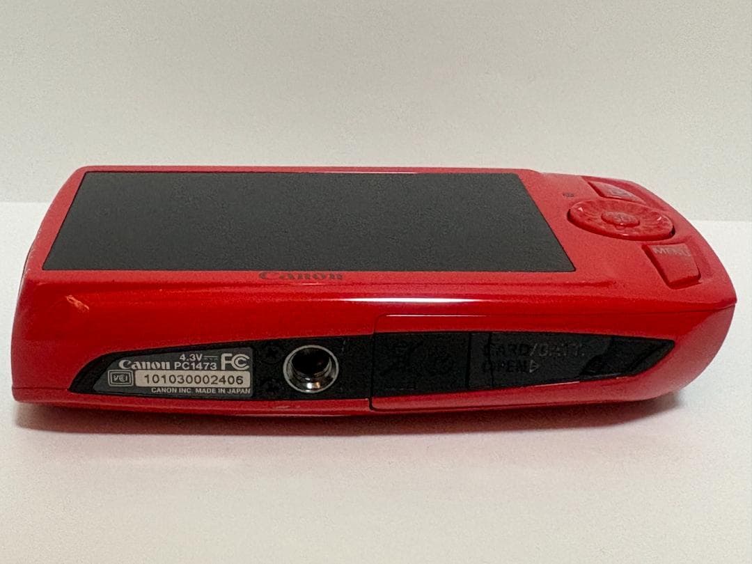 “Canon　IXY30S　PC1473　コンパクトデジカメ　ジャンク　レッド”