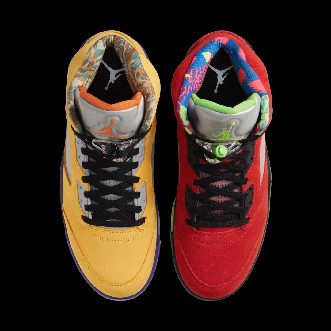 ナイキ エアジョーダン5 レトロ ハイカットスニーカー ワットザ レッドイエロー