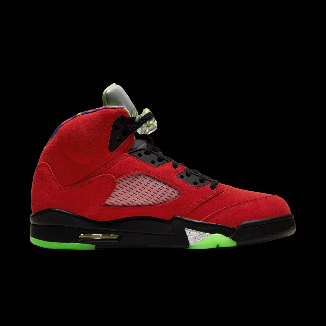 ナイキ エアジョーダン5 レトロ ハイカットスニーカー ワットザ レッドイエロー