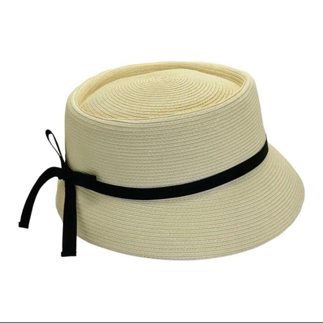 ca4la カサブランカ　ホワイト色 麦わら帽子