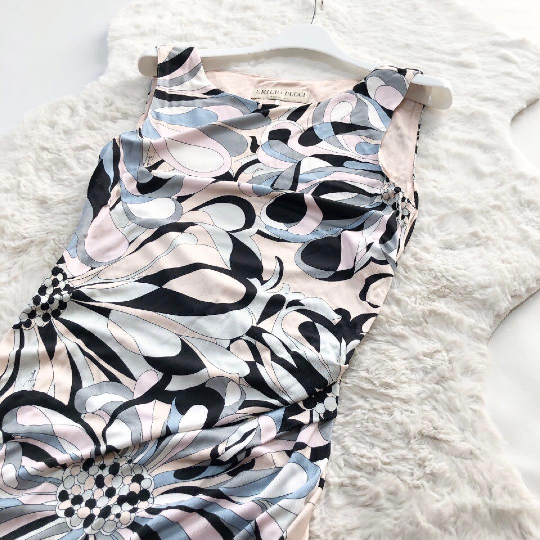 Emilio Pucci*エミリオプッチ　ロングワンピース　プッチ柄　総柄　40