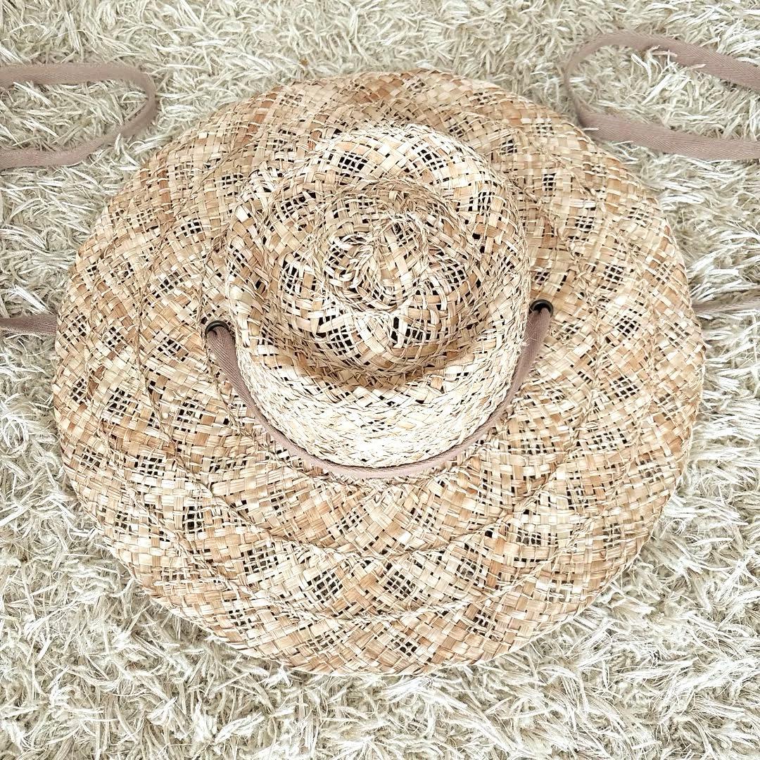 美品 La Maison de Lyllis BAKU AMISCHE 麦藁帽子