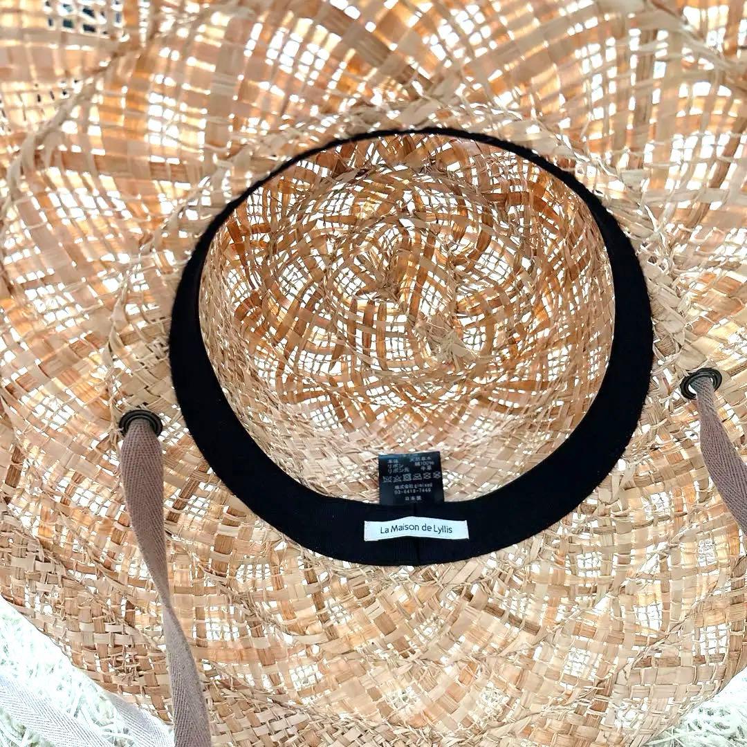 美品 La Maison de Lyllis BAKU AMISCHE 麦藁帽子