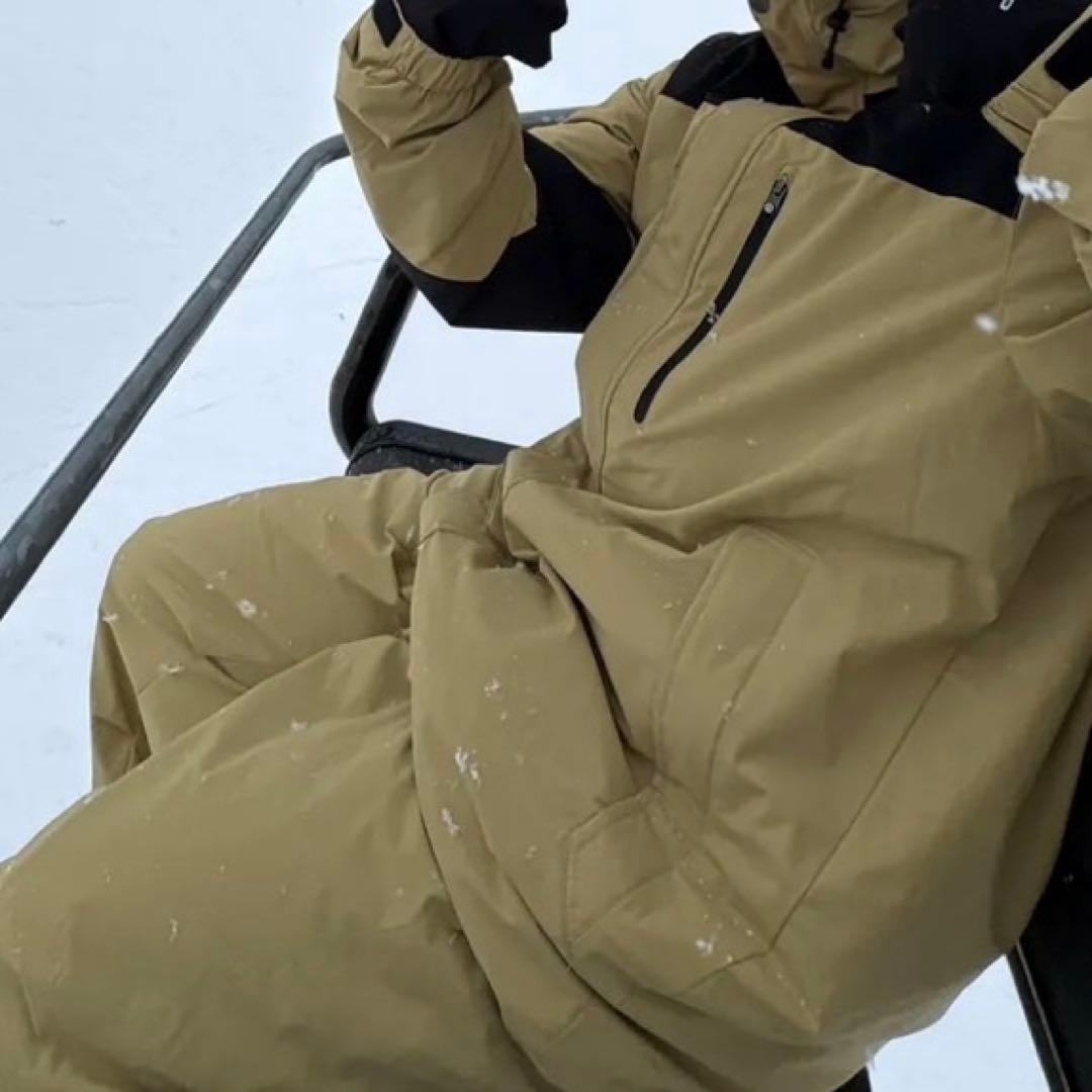 スノボ　ウェア　スノーボード　L ベージュ　上下　セット　ポンタペス