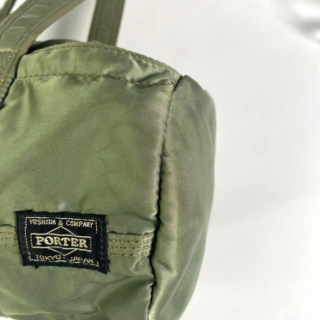 HOKUポーター タンカー　ミニボストン　ロールボストン　セージ　カーキ