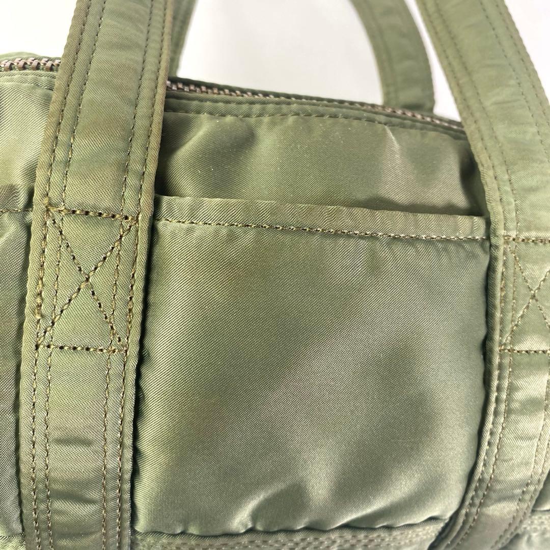 HOKUポーター タンカー　ミニボストン　ロールボストン　セージ　カーキ