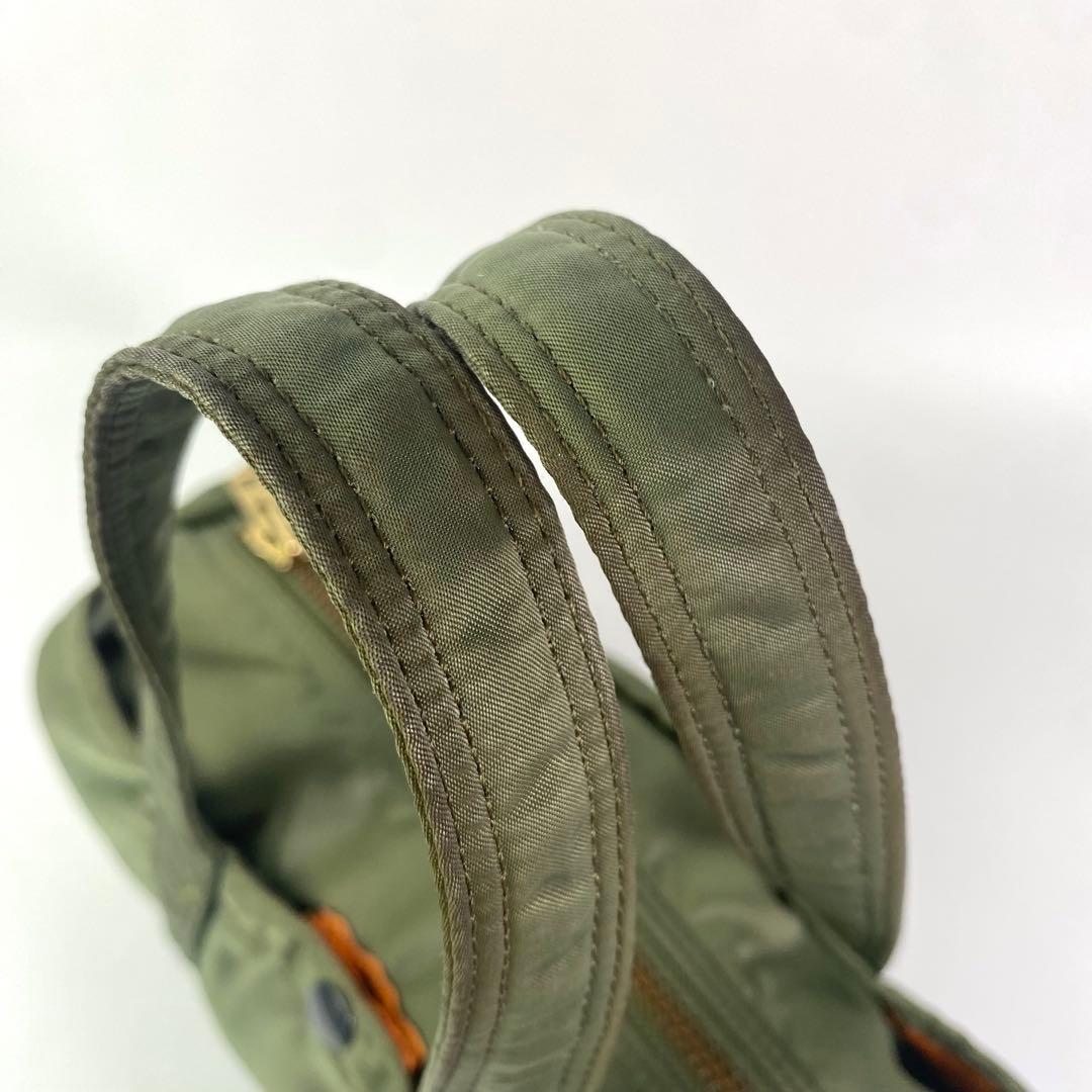 HOKUポーター タンカー　ミニボストン　ロールボストン　セージ　カーキ