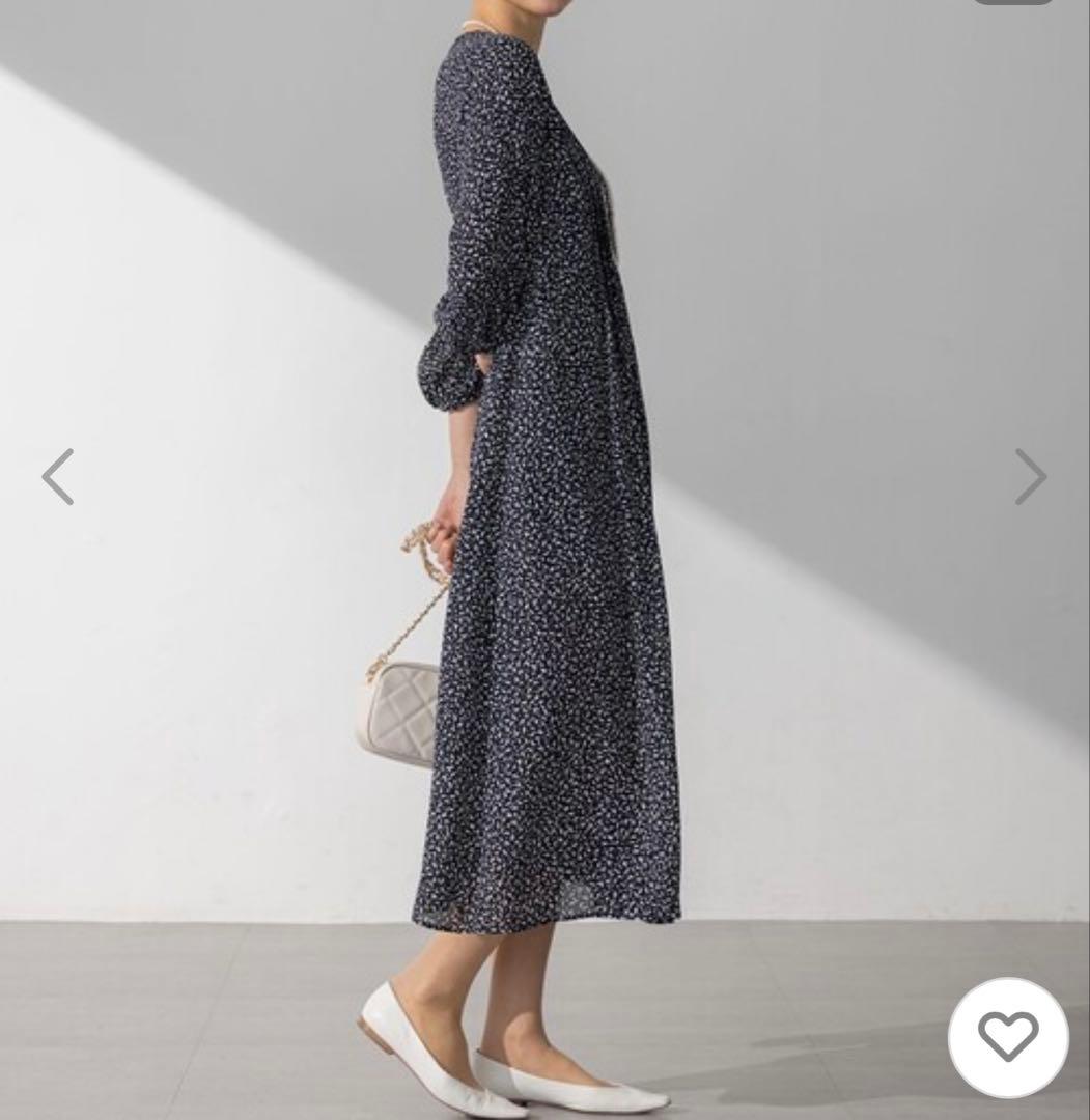 ✨極美品✨25ss【定価3.6万】23区 ペインティングプリントワンピース 40