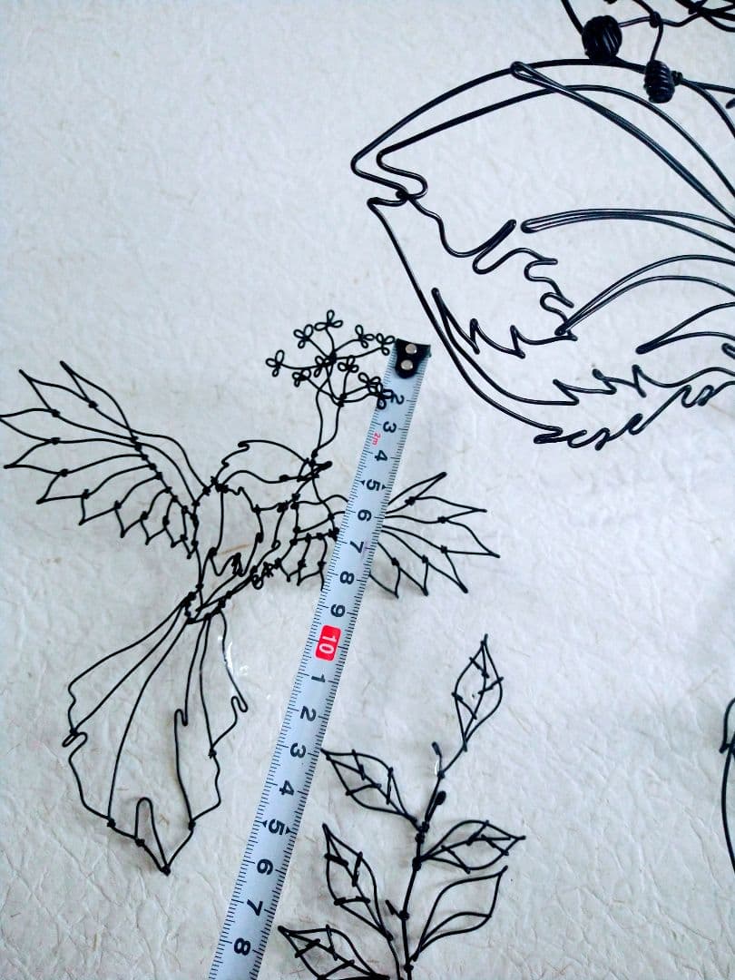 雄鹿　フラワーアート　立体　ワイヤークラフト