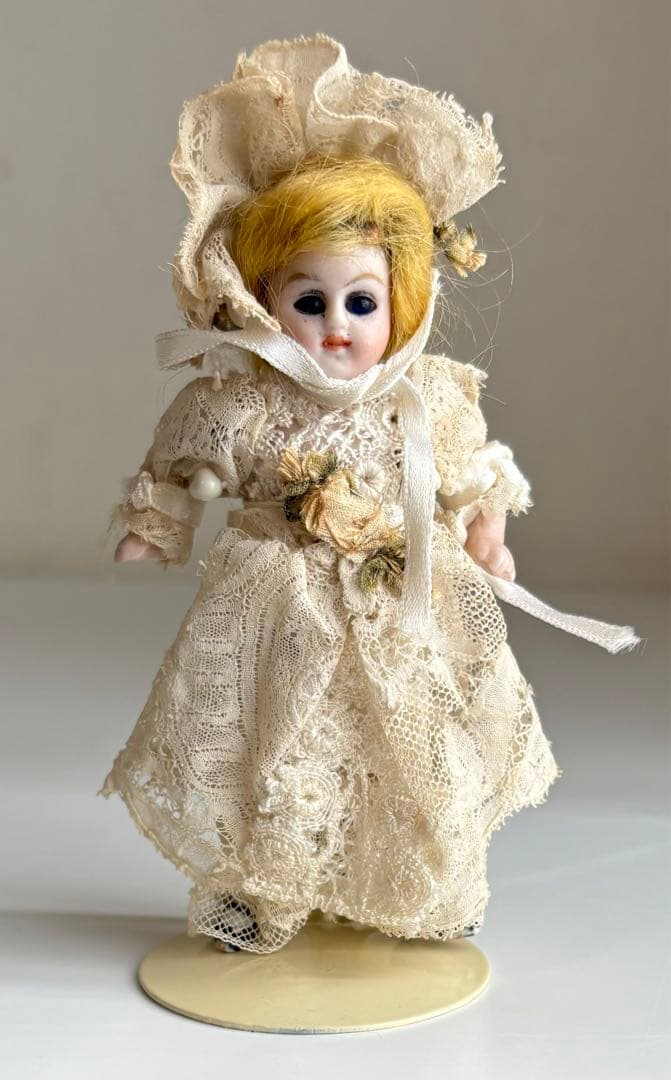 アンティーク　ミニョネット　オールビスクドール　10cm