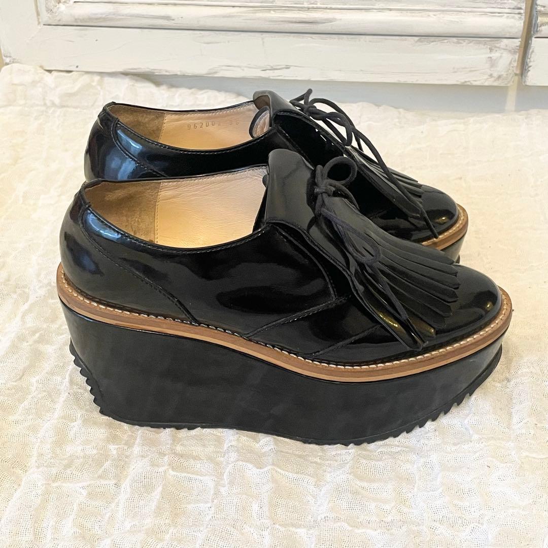 Vivienne Westwood パテントレザーゴルフシューズ　タッセル　厚底