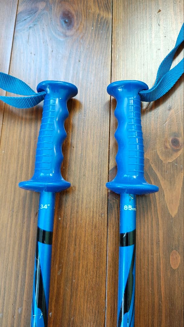 【110cm】Elan 子供用スキー&ストックセット（バインディング付き）