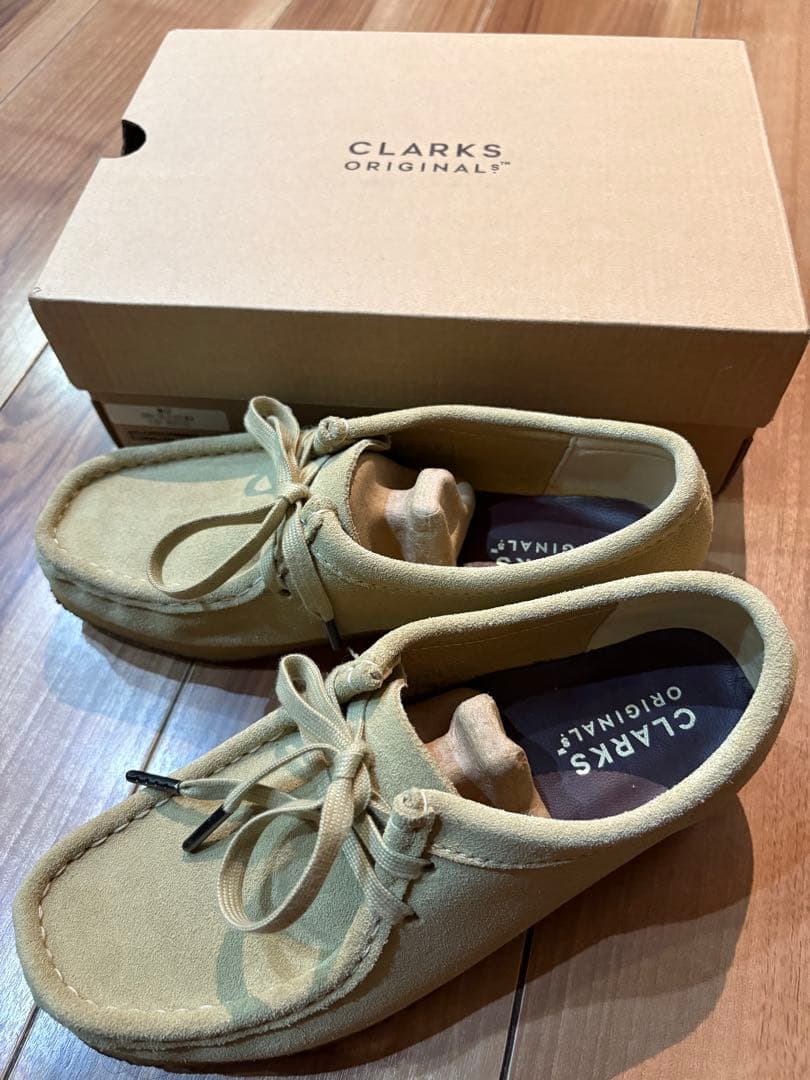 【極美品】CLARKS ORIGINALS ベージュ クラークス　ワラビーUK5