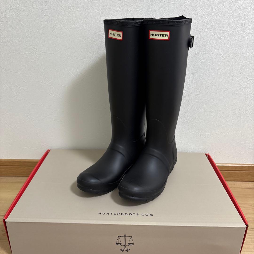HUNTER長靴WOMENS BLACK サイズUK4 US6 EU37 未使用