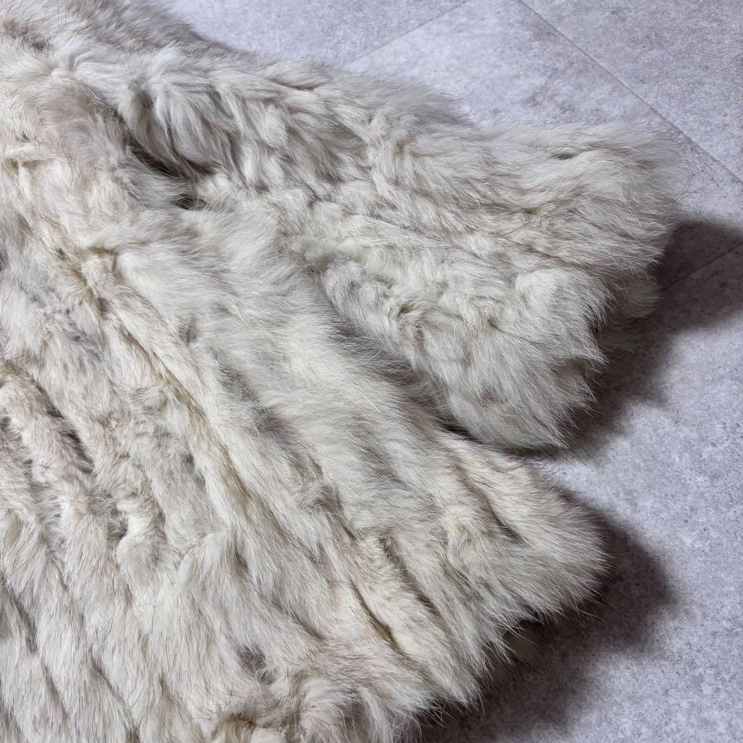 美品 フェアリーグランジ archive リアルファーコート 女優襟 y2k上品