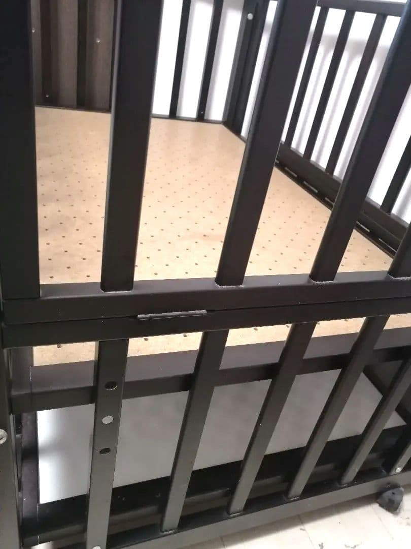 添い寝　ベビーベッド　ヤマサキ　ツーオープン　木製 ダークブラウン　引き取り可