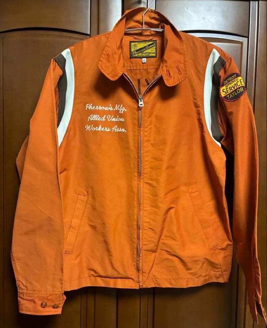 PHERROW'S フェローズ ナイロンジャケット レーシングジャケット XL