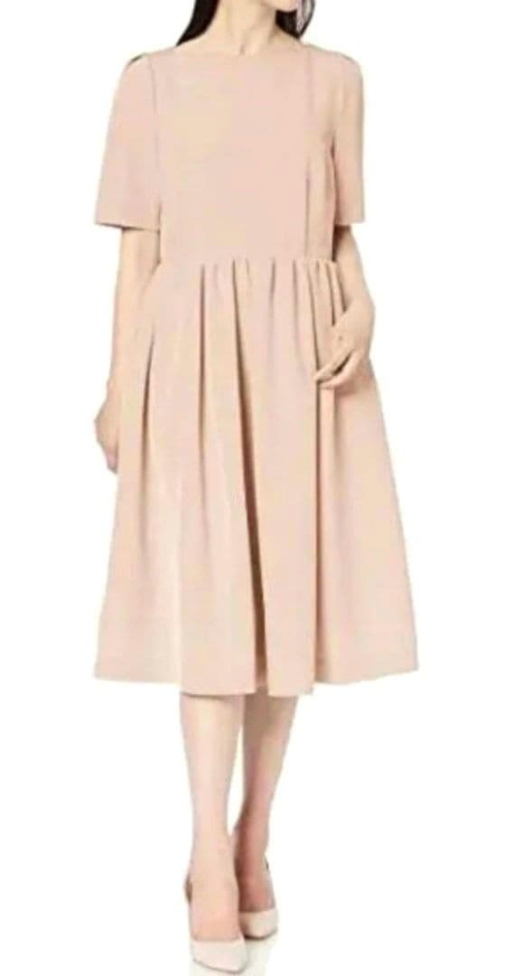 セルフォード フィット&フレアワンピース Aライン フォーマル ピンク
