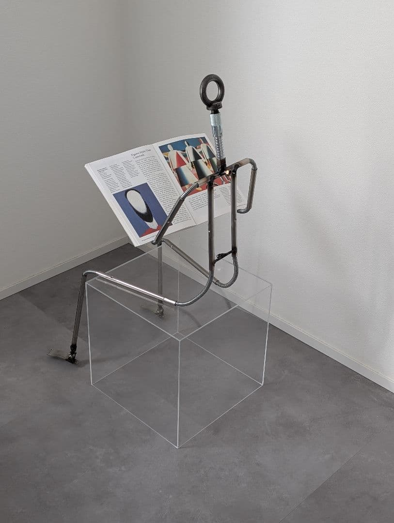 USED/インダストリアル 金属製骨格 オブジェ アート メタルスカルプチャー