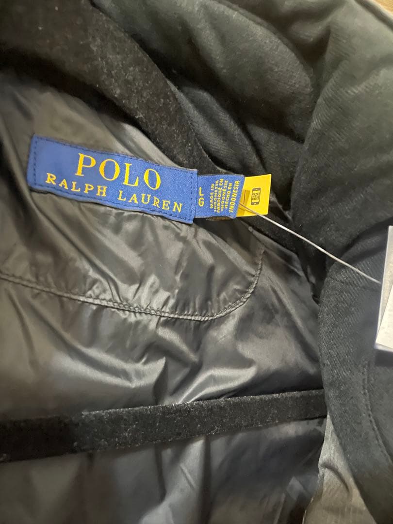 Polo Ralph Laurenフード付きダウンベストグレー※お値下げしました