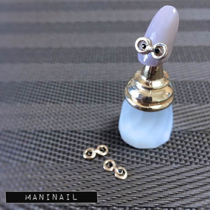 ▶︎ネイルパーツ/ゴールド/ツインリング/P-27