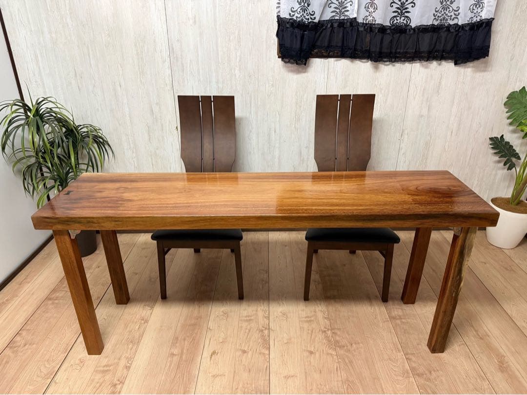 こーぅ様、◉一枚板・無垢モンキーポット、カウンターテーブル、事務机