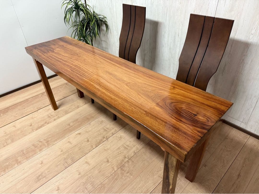 こーぅ様、◉一枚板・無垢モンキーポット、カウンターテーブル、事務机