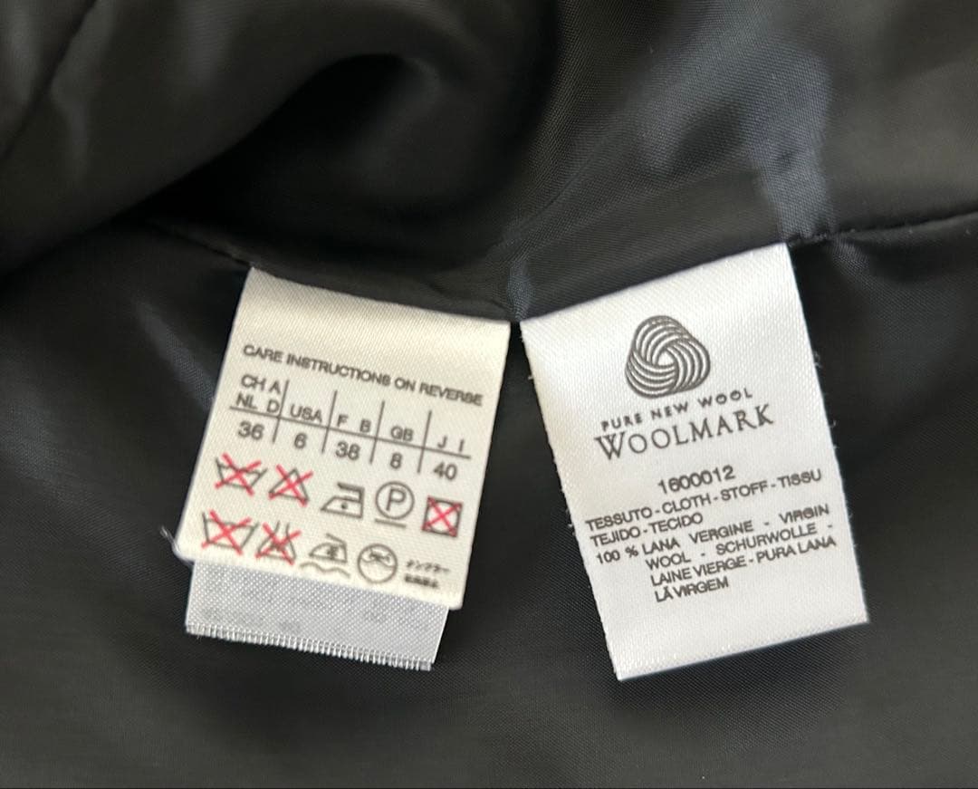 MaxMara 22万 高級美ライン スーツ 黒 ブラック 未使用品