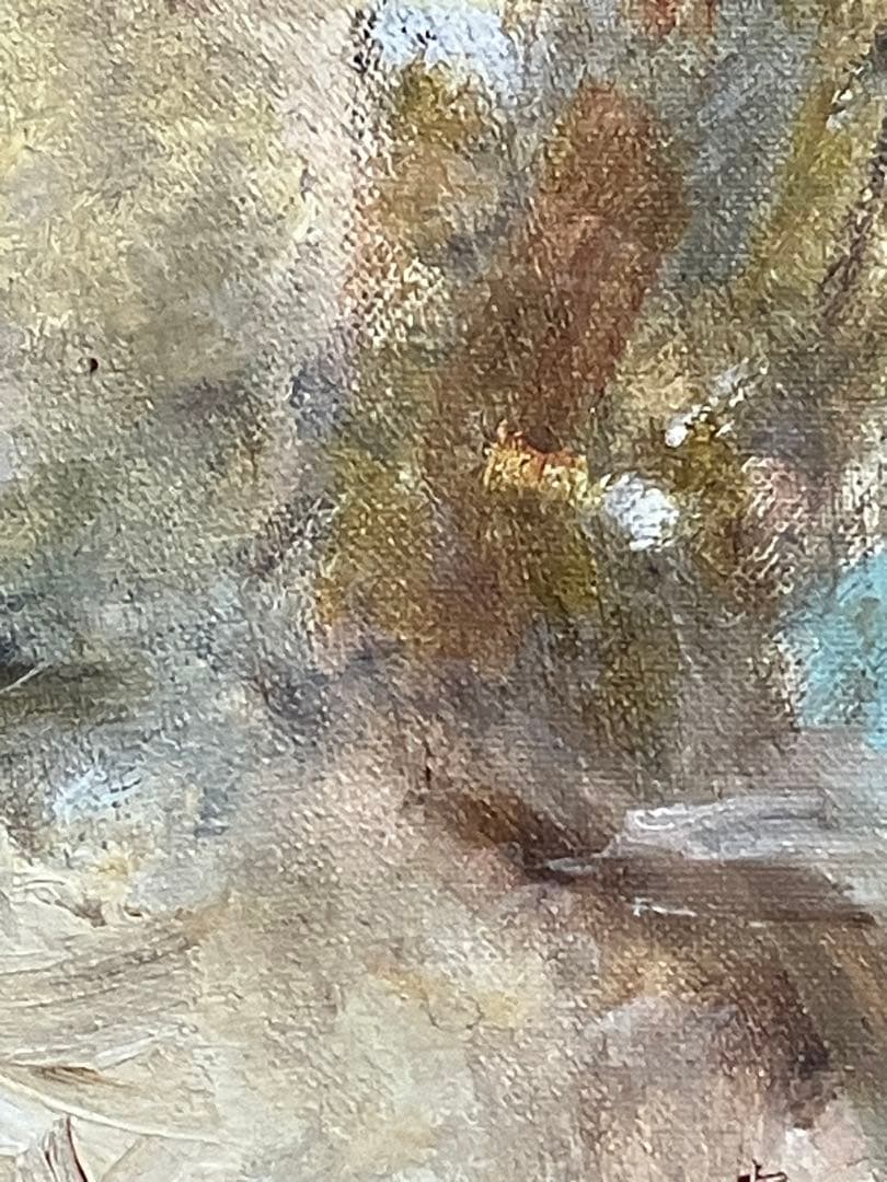 佐藤吉五郎「少女」 SM号 油彩 油絵 絵画 人物画 サムホール 木製額縁