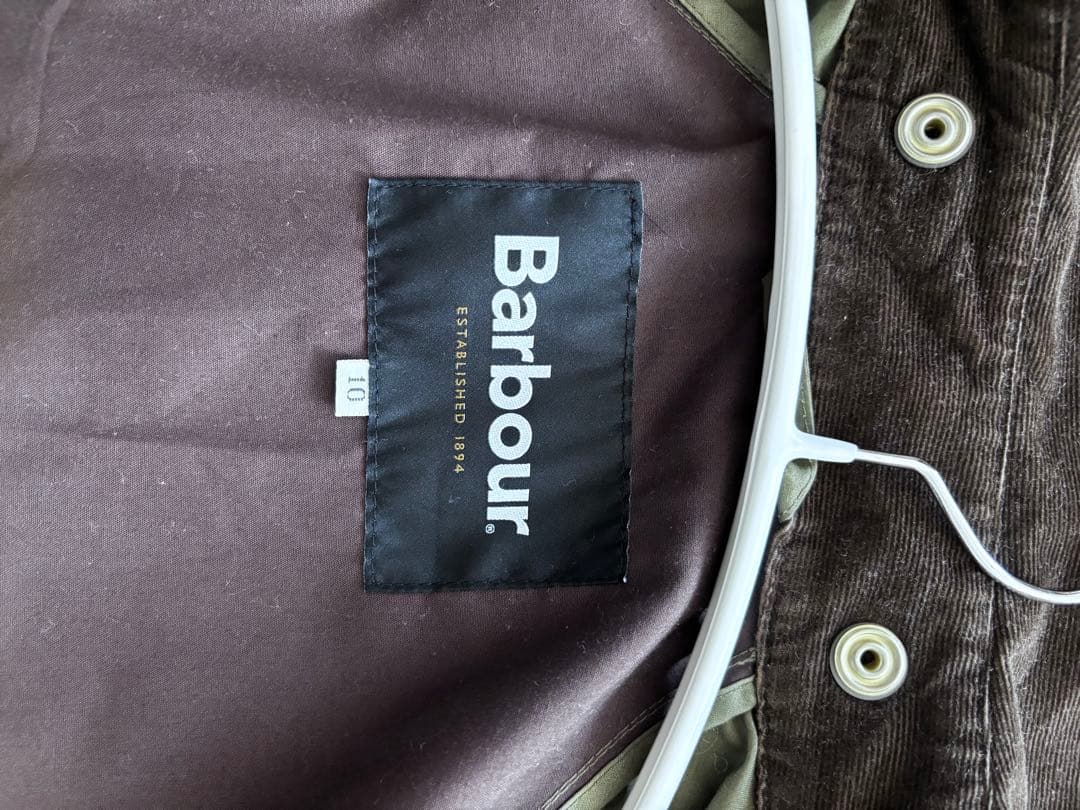 Barbour ロングコート サイズ10 オリーブ