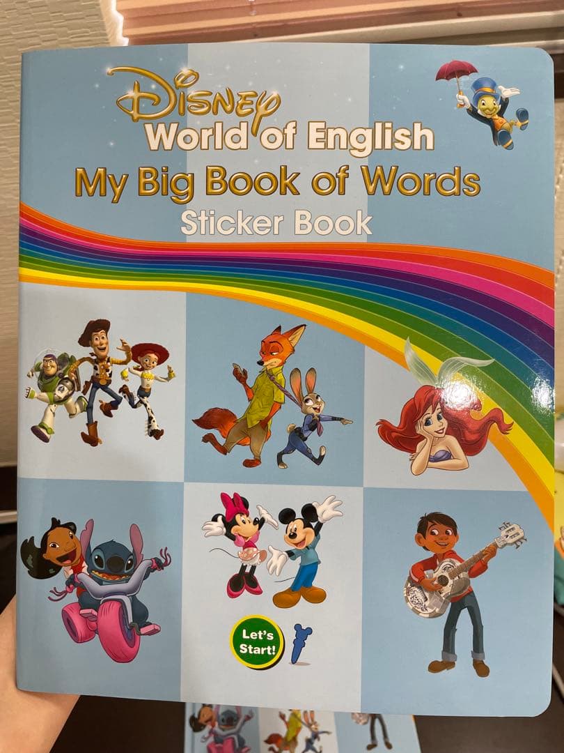 Disney World of English ステッカー本 DWE
