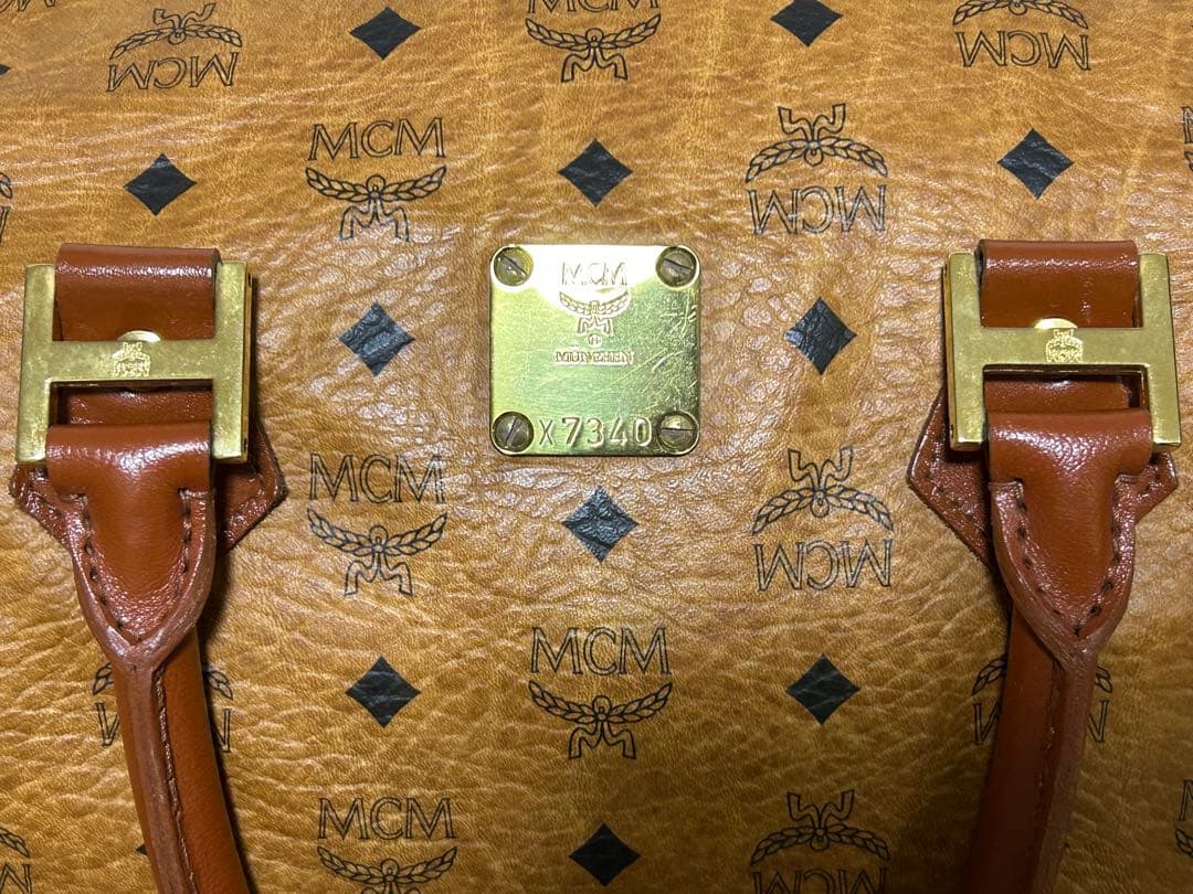 MCM ヴィセトス　レザー　ミニボストンバッグ　美品