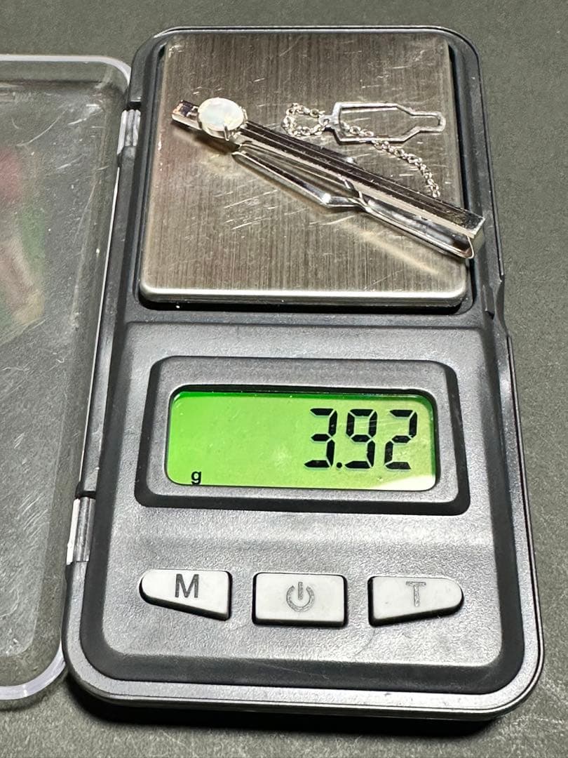 K10WG刻印 オパール タイピンネクタイピン 総重量3.9g アクセサリー
