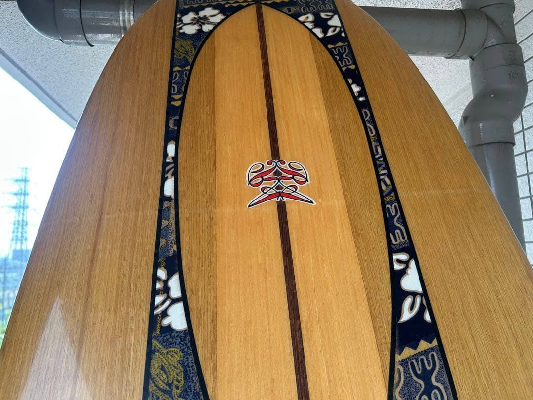 【引取限定】ロバートオーガスト サーフテック ウッド ロングボード 9.6