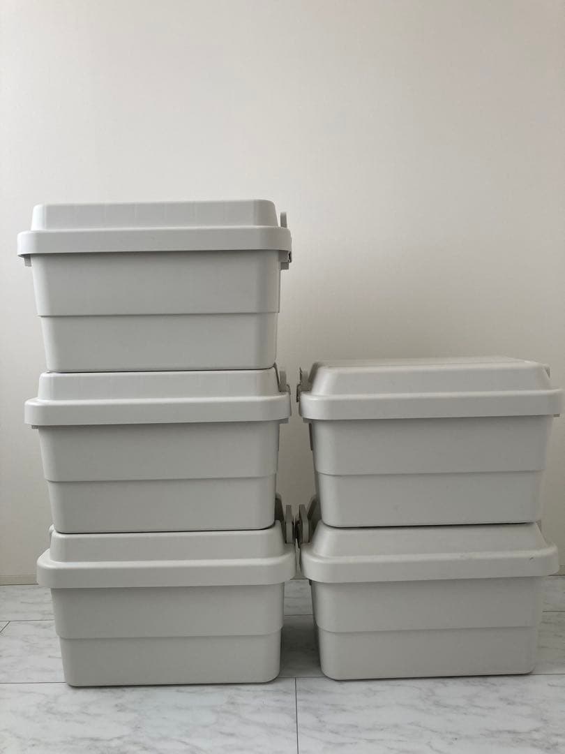 無印良品 ポリプロピレン頑丈収納ボックス・大 5個