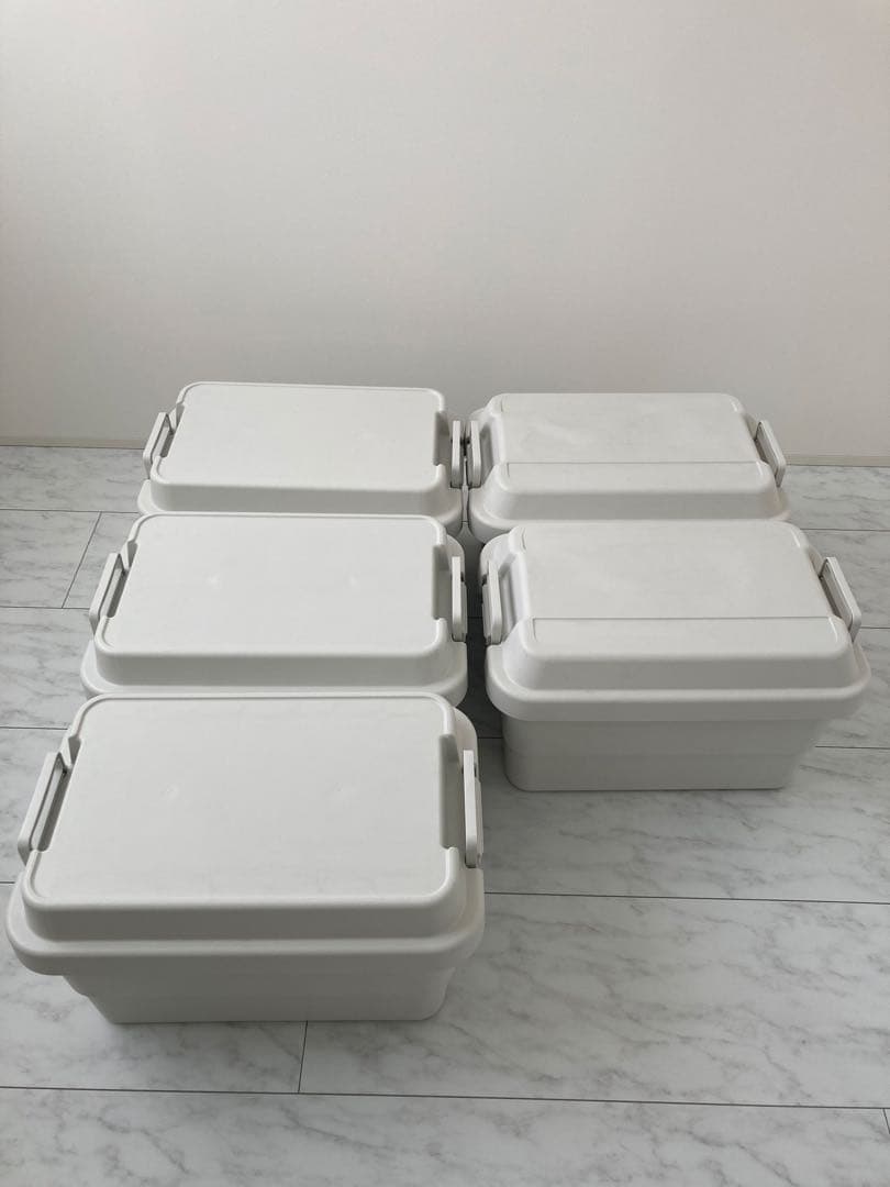 無印良品 ポリプロピレン頑丈収納ボックス・大 5個